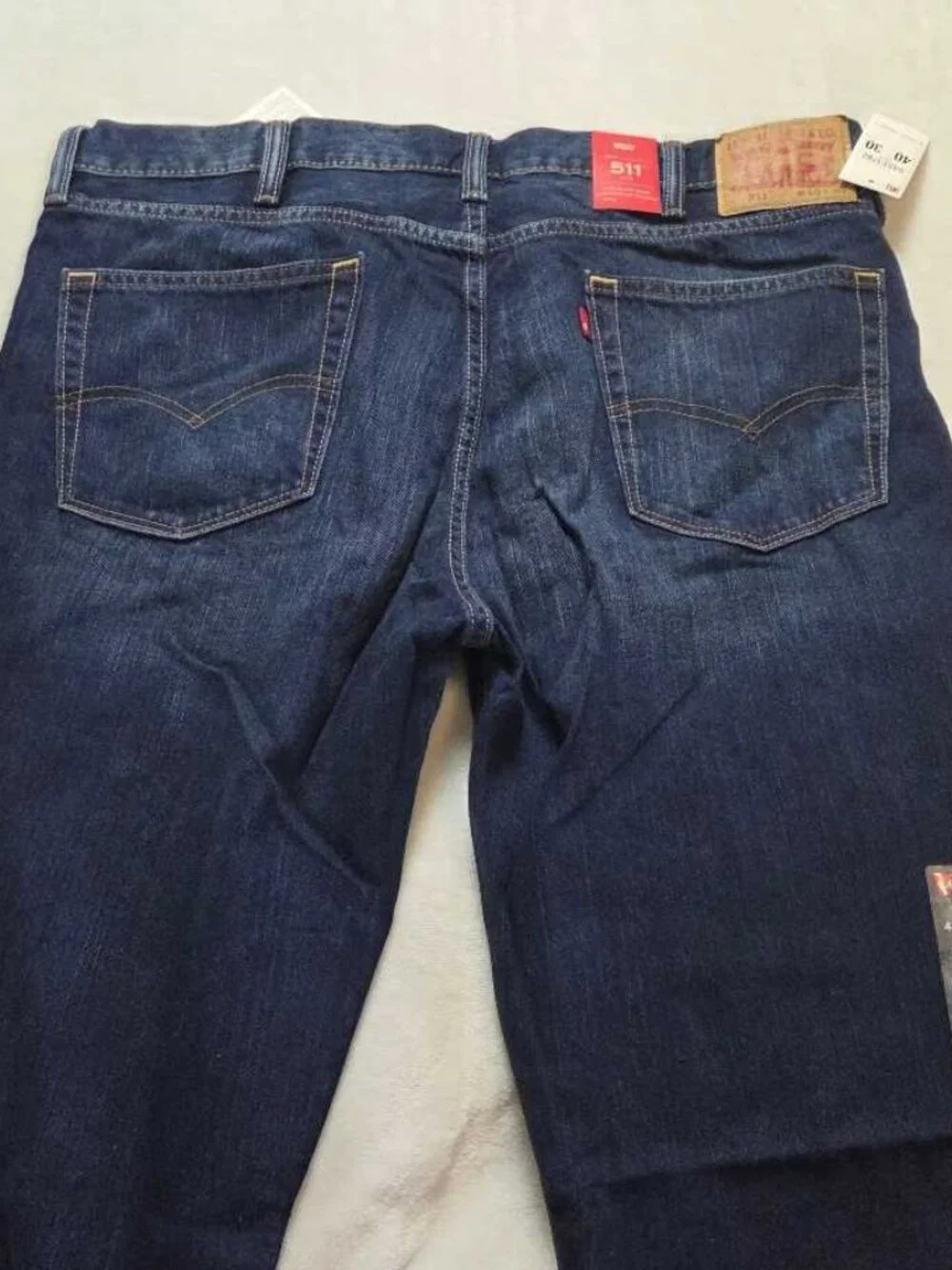 New 40x30 Levi's 511 Slim Fit jeans in Big Springs dark wash denim